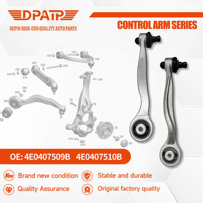 Górne ramię sterujące 4E0407509B 4E0407510B do Audi A6 C6 Kompletne ramiona sterujące